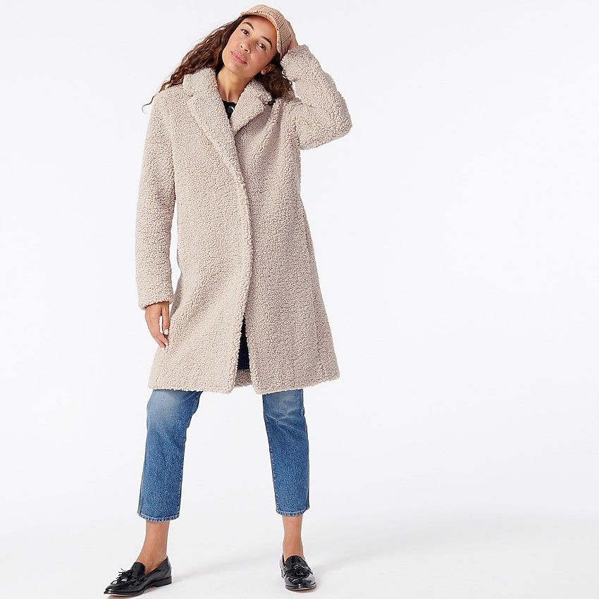 Teddy sherpa topcoat | J. Crew US