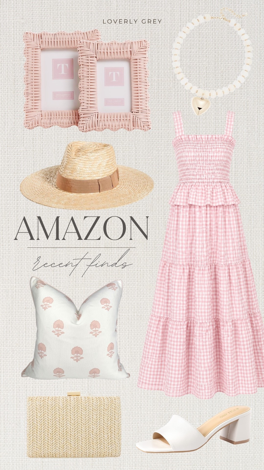 Pretty in pink! We love a good pink gingham moment for summer. Paired with classic accessories and pretty home accents, these finds feel fresh and perfect for the season.

#LTKHome #LTKSeasonal