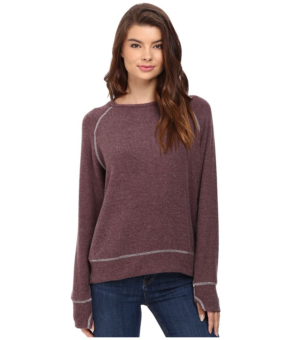 LNA - Vintage Raglan (Burgundy) Women's Clothing | Zappos