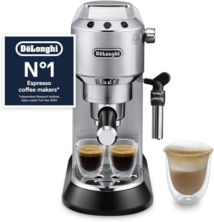 De'Longhi Dedica Style, Traditional Pump Espresso Machine, Coffee and Cappuccino Maker, EC685M, S... | Amazon (UK)