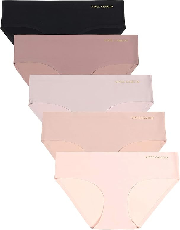 Vince Camuto Women's No Show Seamless Thong Panty Multi-Pack Underwear | Amazon (US)