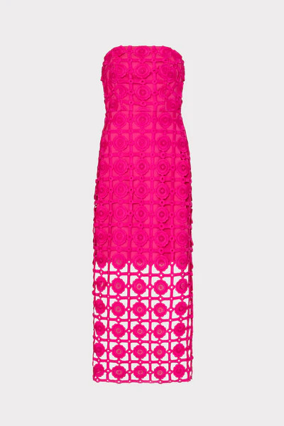 Kait Tile Lace Dress | MILLY