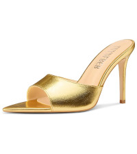 TNYNFBEB Womens Stiletto High Heel Pointed Open Toe Sandals Mules Shoes Slingback Slip-on Prom Pa... | Amazon (US)