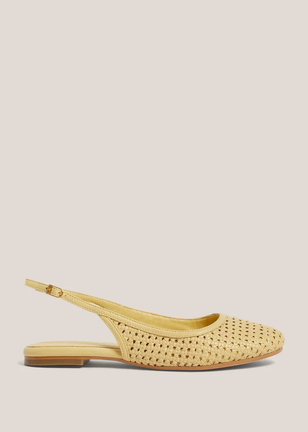 Georgia Leather Woven Flat Slingbacks | Hobbs UK | | Hobbs
