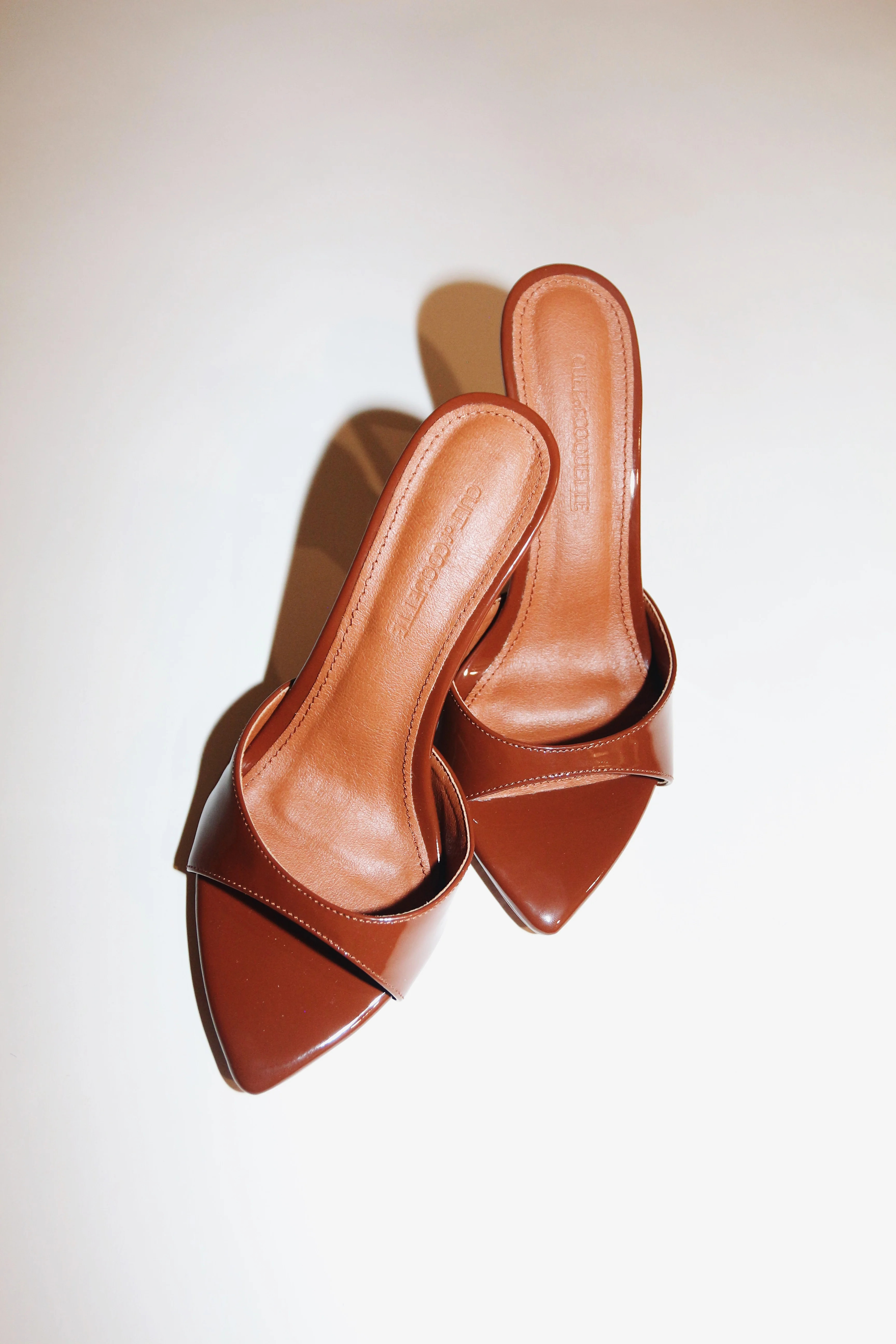 Gia Chocolate Brown Patent 80 mm | CULT OF COQUETTE