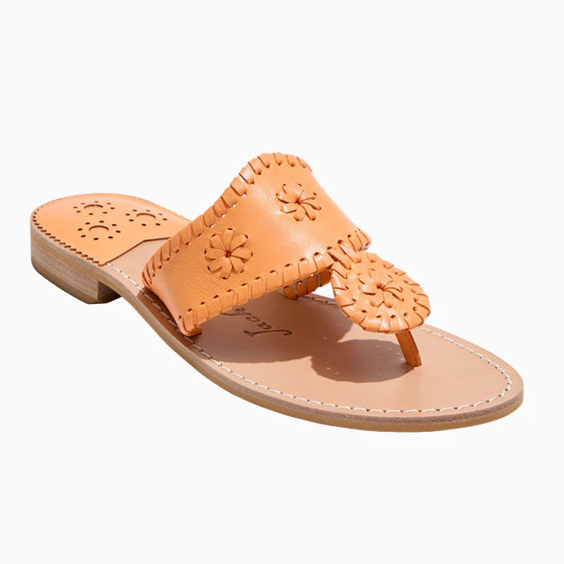 Jacks Flat Sandal - Apricot | Jack Rogers