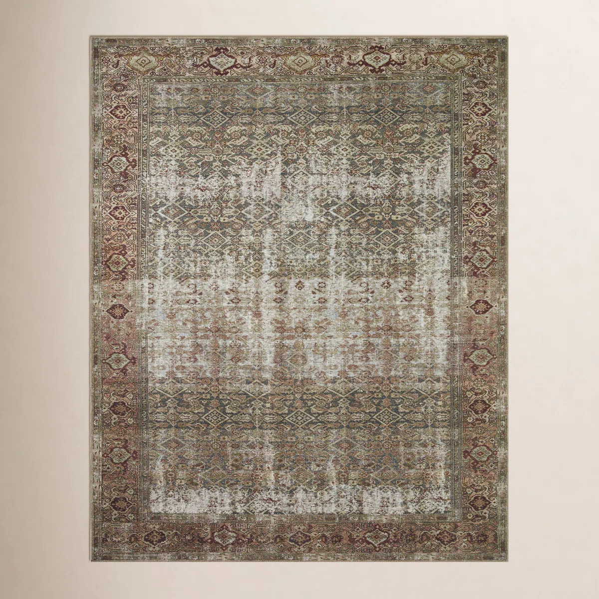 Amber Lewis x Loloi Georgie Moss / Salmon Area Rug | Wayfair North America