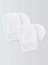 Click for more info about John Lewis & Partners GOTS Organic Cotton Scratch Mitts, Pack of 2, White, One Size