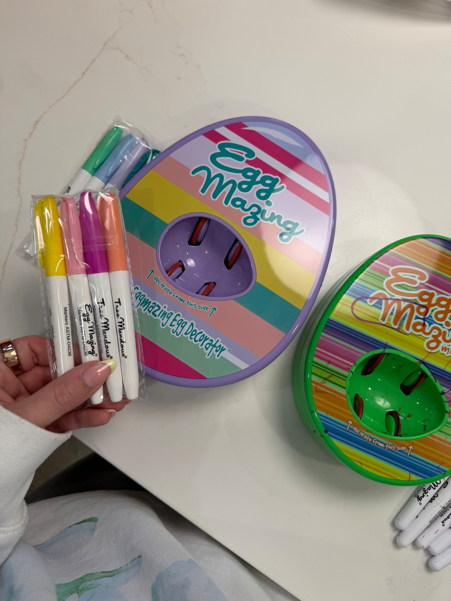 our original eggmazing is 4 years old, I bought the new purple one last year discounted so now we have two! the girls looooove these 🥚 🎨 

#LTKSeasonal #LTKKids #LTKmomlife