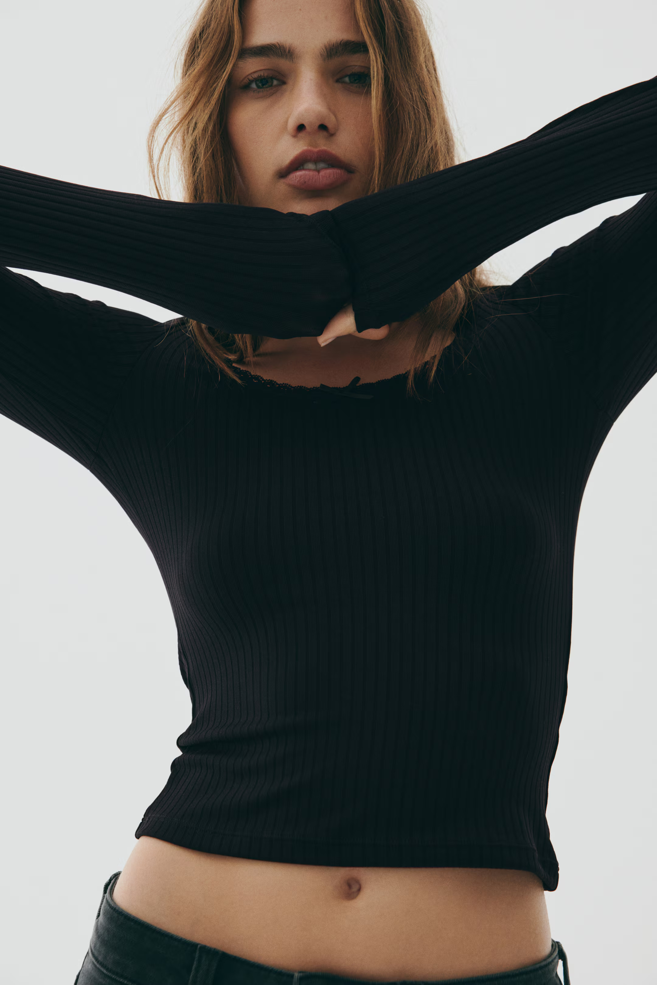 Ribbed Jersey Top | H&M (US + CA)