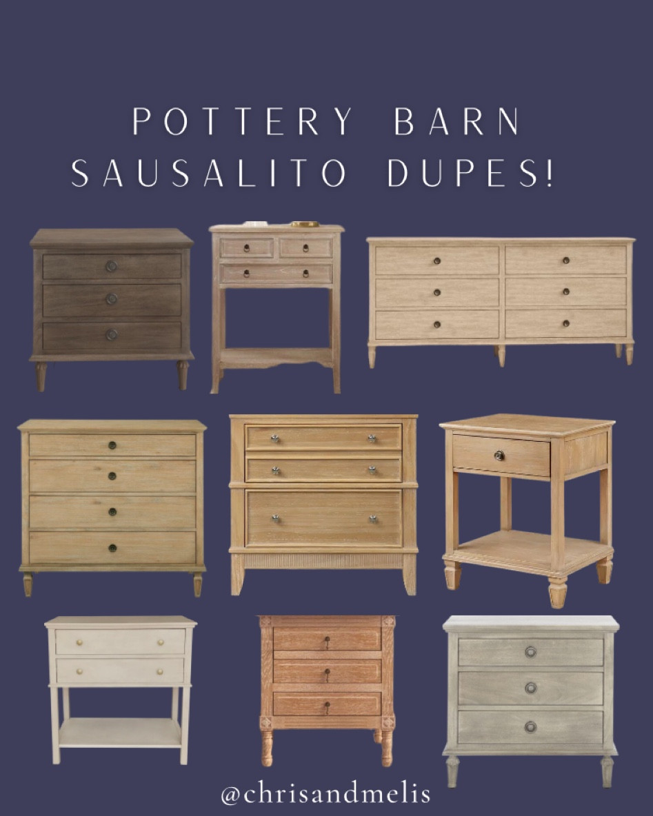 The Pottery Barn Sausalito collection dupes!

Sausalito nightstand, Sausalito dresser, bedroom furniture, bedroom design, bedroom decor, interior design, Wayfair finds, home decor. 


#LTKhome #LTKsalealert #LTKFind