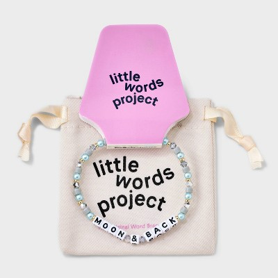 Little Words Project Moon & Back Beaded Bracelet - Blue Crush S/M | Target