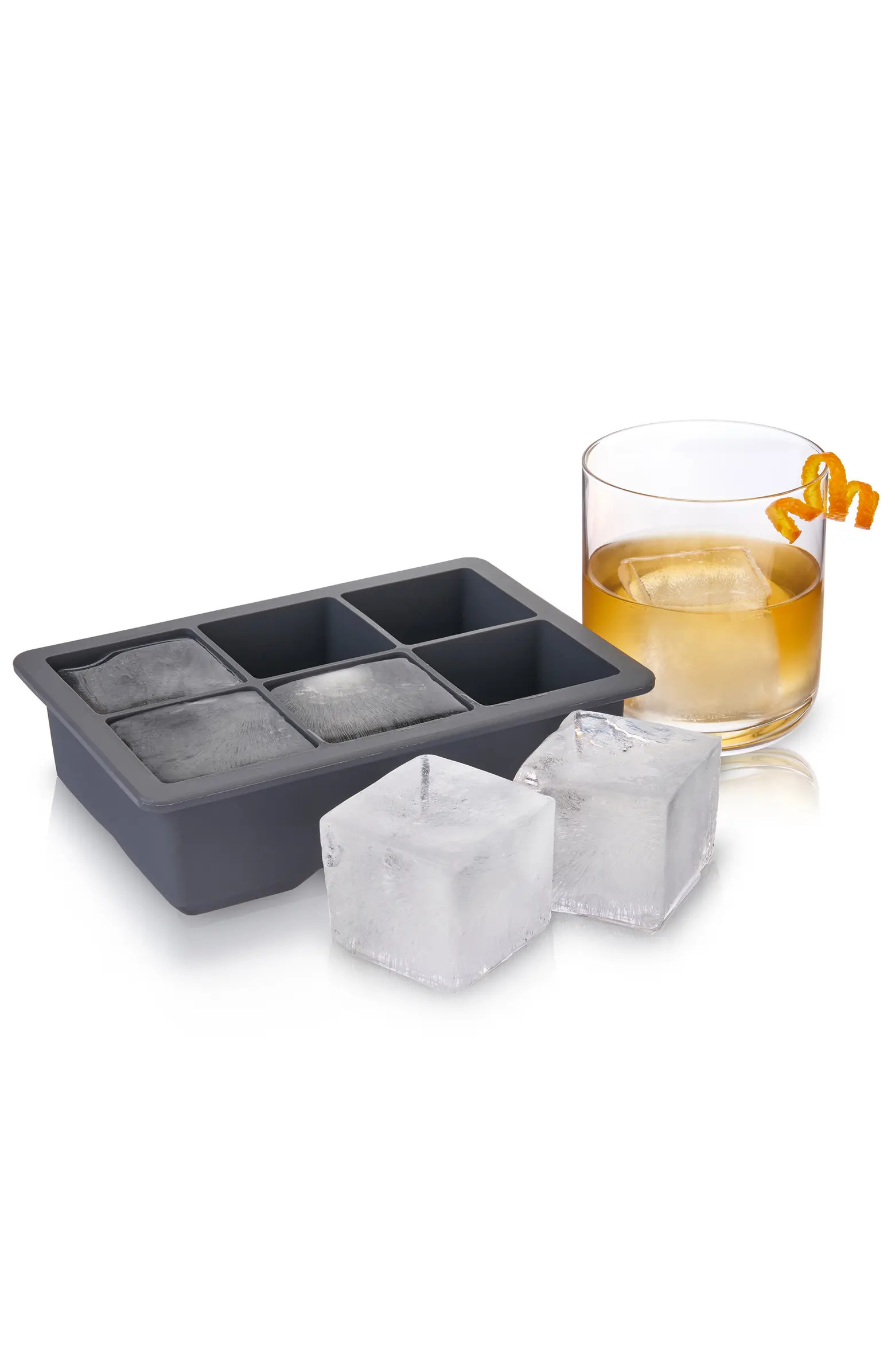 Viski Glacier Whiskey Ice Cube Tray with Lid in Grey | Nordstrom | Nordstrom