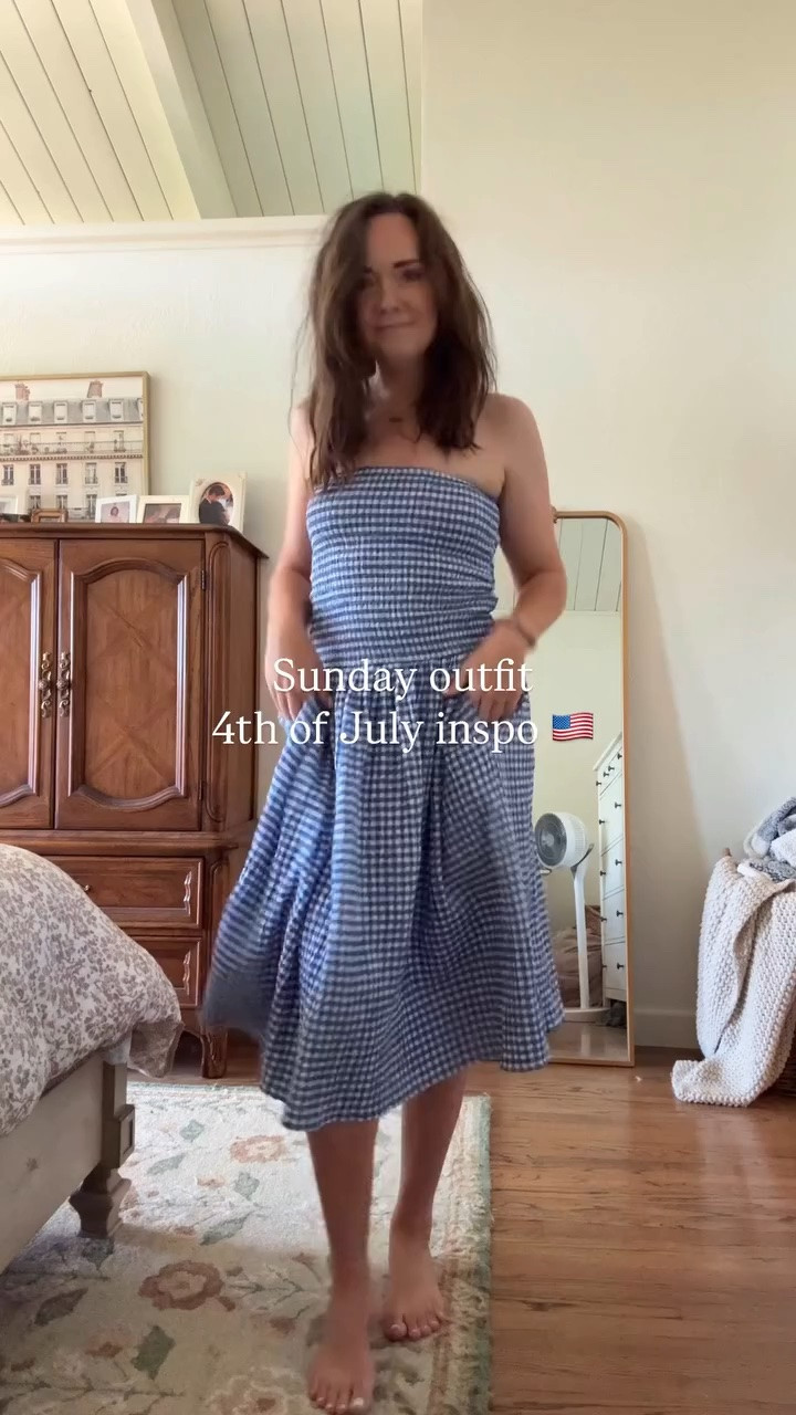 A lil patriotic inspo for the 4th of July! 🇺🇸 And what I wore to church this Sunday. Love a dress that I can feel comfy in, bonus points for twirl-ability! 

This one was rented from Nuuly (comment NEW and I’ll send you my link for $30 off your first order! So fun to rent some new clothes every month)! I also linked some similar dresses on my LTK. 🙌🏻

Honestly can’t believe June is coming to an end, but that just means my birthday is coming up (Friday!!) and the kid’s church camp, and of course the 4th!! So many fun festivities, oh summer, how we love you!!!! 🎉