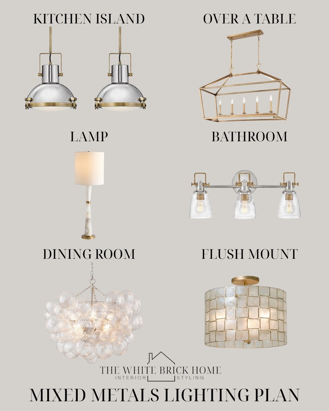 I love when nickel is mixed with brass, like these beautiful kitchen island pendants! I would pair them with different textures, like this Capiz flushmount from Wayfair! 
🖤🖤
Lighting, light fixtures, kitchen pendant, kitchen lighting, kitchen ideas, chandelier, bathroom lighting, lamp, table lamp, flush mount light, bubble chandelier, brass lighting, Wayfair light fixtures, ceiling lights, dining room lighting, kitchen lighting, home decor, home design. 



#LTKHome #LTKSaleAlert #LTKStyleTip