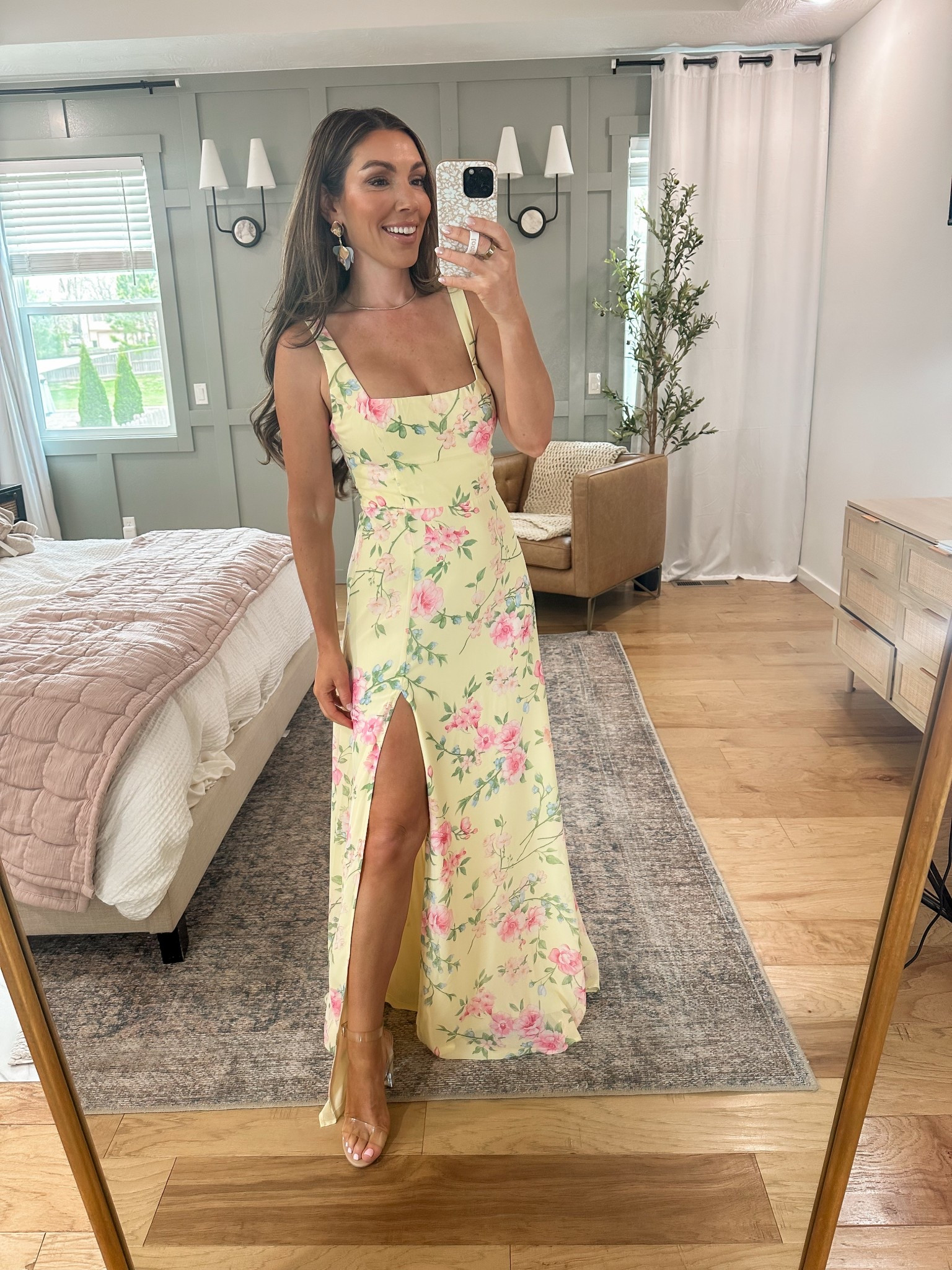 #springwedding #weddingguest #summerwedding 
Under $100 and SO STUNNING.. like honestly gorgeous.. the yellow! 

#LTKWedding #LTKStyleTip #LTKFindsUnder100