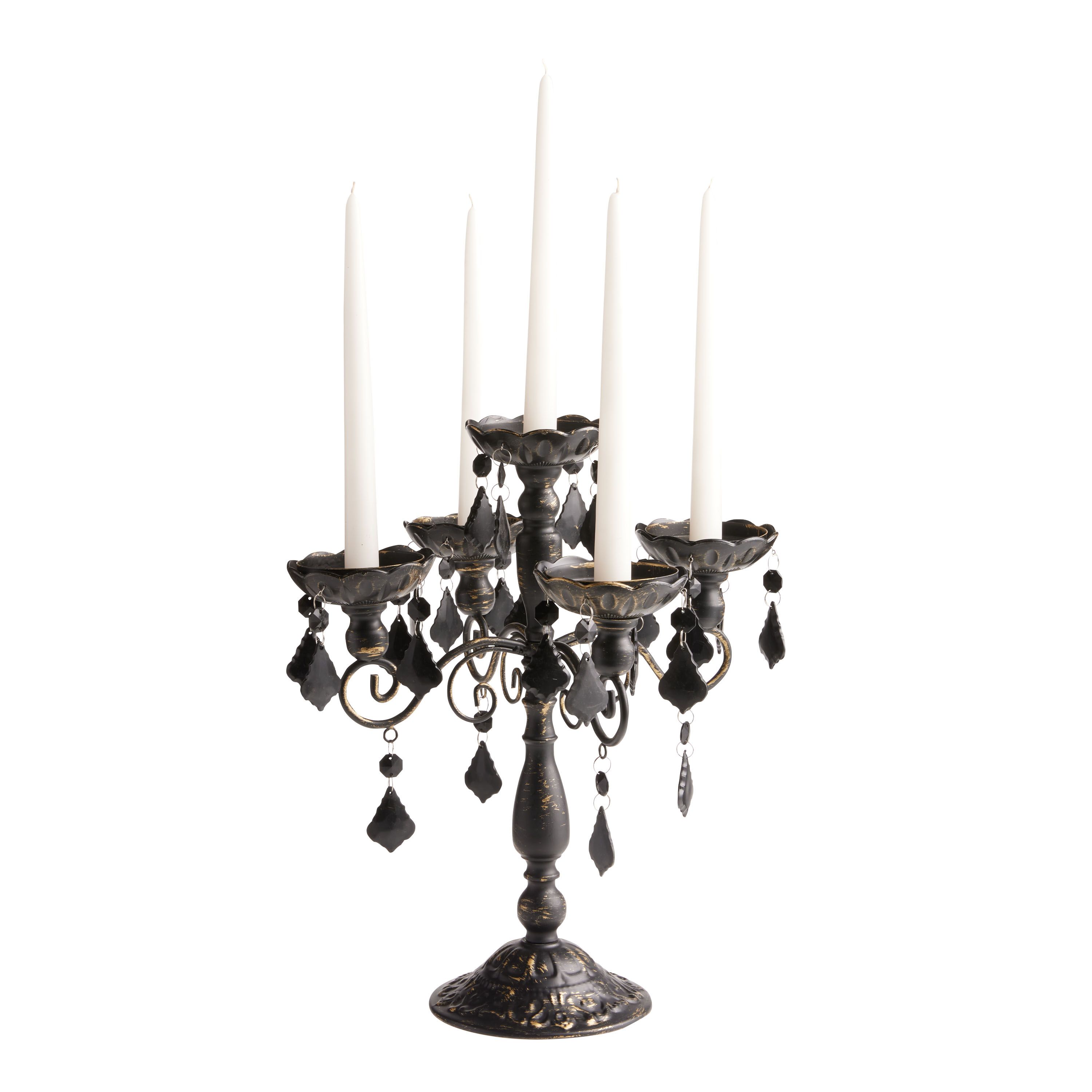 Black Iron Candelabra Taper Candle Holder | World Market