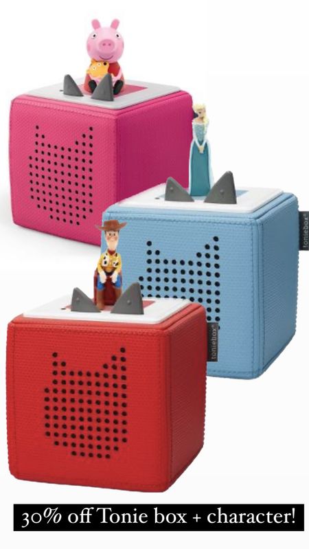 30% off these Tonie boxes and they each come with a popular character! 

#LTKGiftGuide #LTKsalealert #LTKHoliday