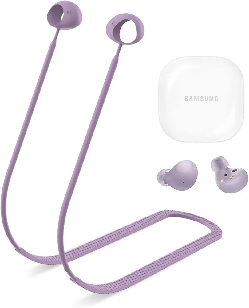 SUIHUOJI Galaxy Buds 2 Strap, Soft Silicone Special Anti-Skid Design Sports Anti Lost Strap Lanya... | Amazon (US)