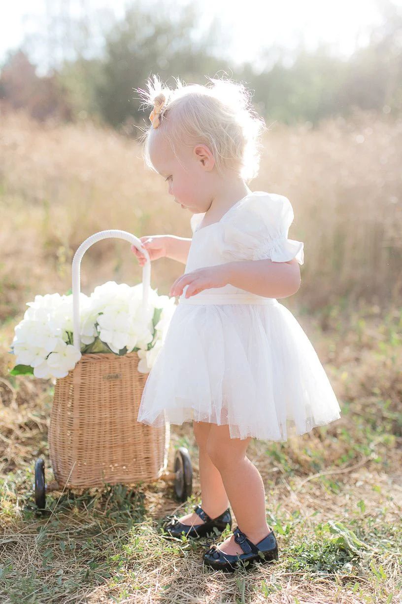 Baby Ballerina Dress Set in White | Ivy City Co