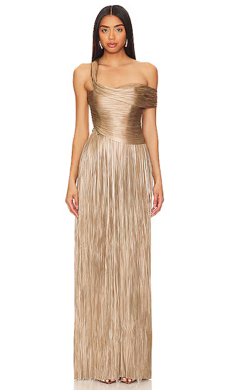Serene Gown in Bronze Jade | Revolve Clothing (Global)