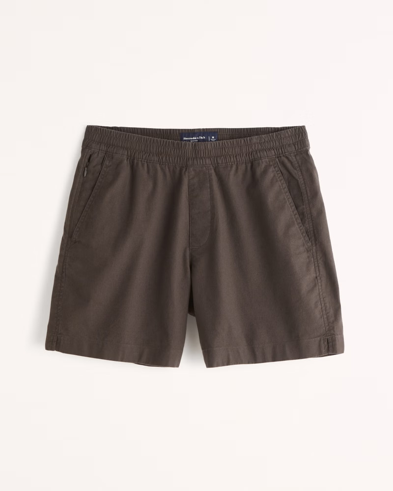 Linen-Blend Pull-On Shorts | Abercrombie & Fitch (US)