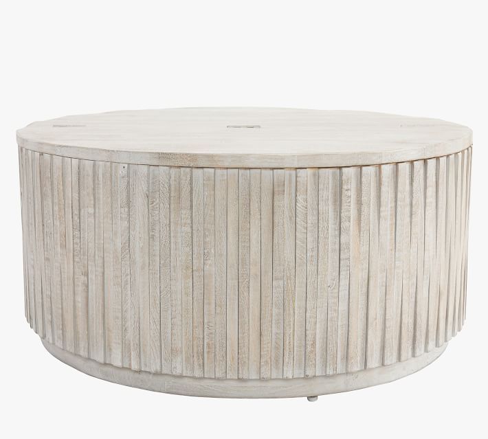 Coloma 40" Round Storage Coffee Table | Pottery Barn (US)