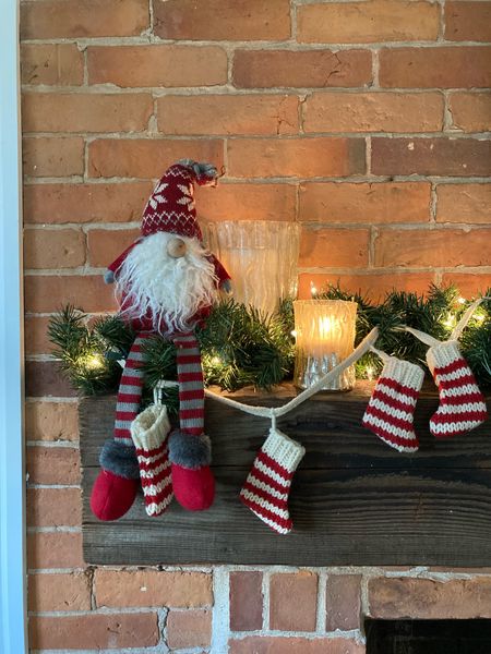 Stocking garland, Christmas, gnome, twinkle lights, Christmas garland, fireplace mantle, mantle decor

#LTKhome #LTKHoliday #LTKSeasonal