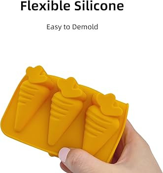 Carrot Chocolate Molds 3pcs Easter Silicone Candy Molds Carrot Shape 2.36 inch For Ice Cube Resin... | Amazon (US)