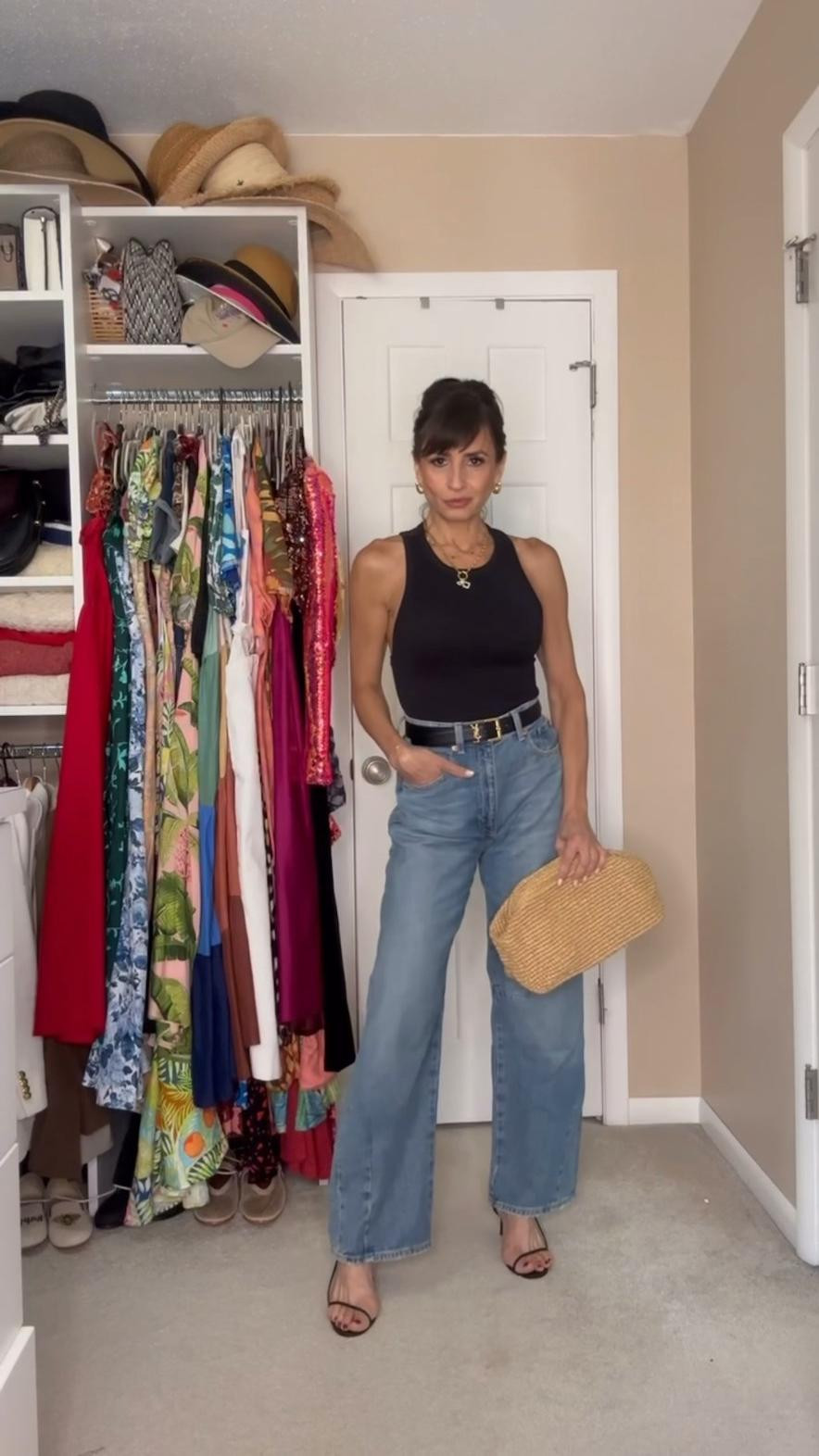 Barrel leg jeans, bodysuit and sandals fit true to size.

Lip oil color is Rosewood

Chain with pendants is from Yumiyu Jewelry and I have a 20% discount using my code FASHIONBYFABIANA

#LTKBeauty #LTKStyleTip #LTKOver40