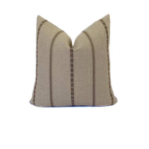 Poncho Coca Designer Pillow Cover | Brown Designer Pillow | Boho Pillow | Zak + Fox | Throw Pillo... | Etsy (US)