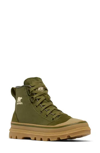 SOREL SCOUT N ABOUT™ Mid Sneaker in Utility Green/Gum at Nordstrom Rack, Size 11 | Nordstrom Rack