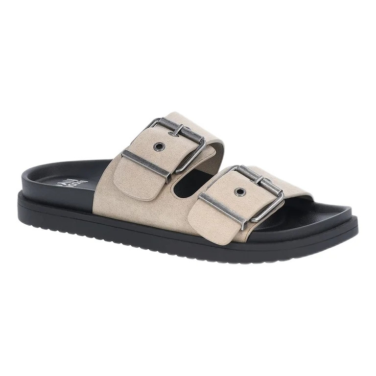 Madden NYC Women's Two Strap Footbed Sandal | Walmart (US)