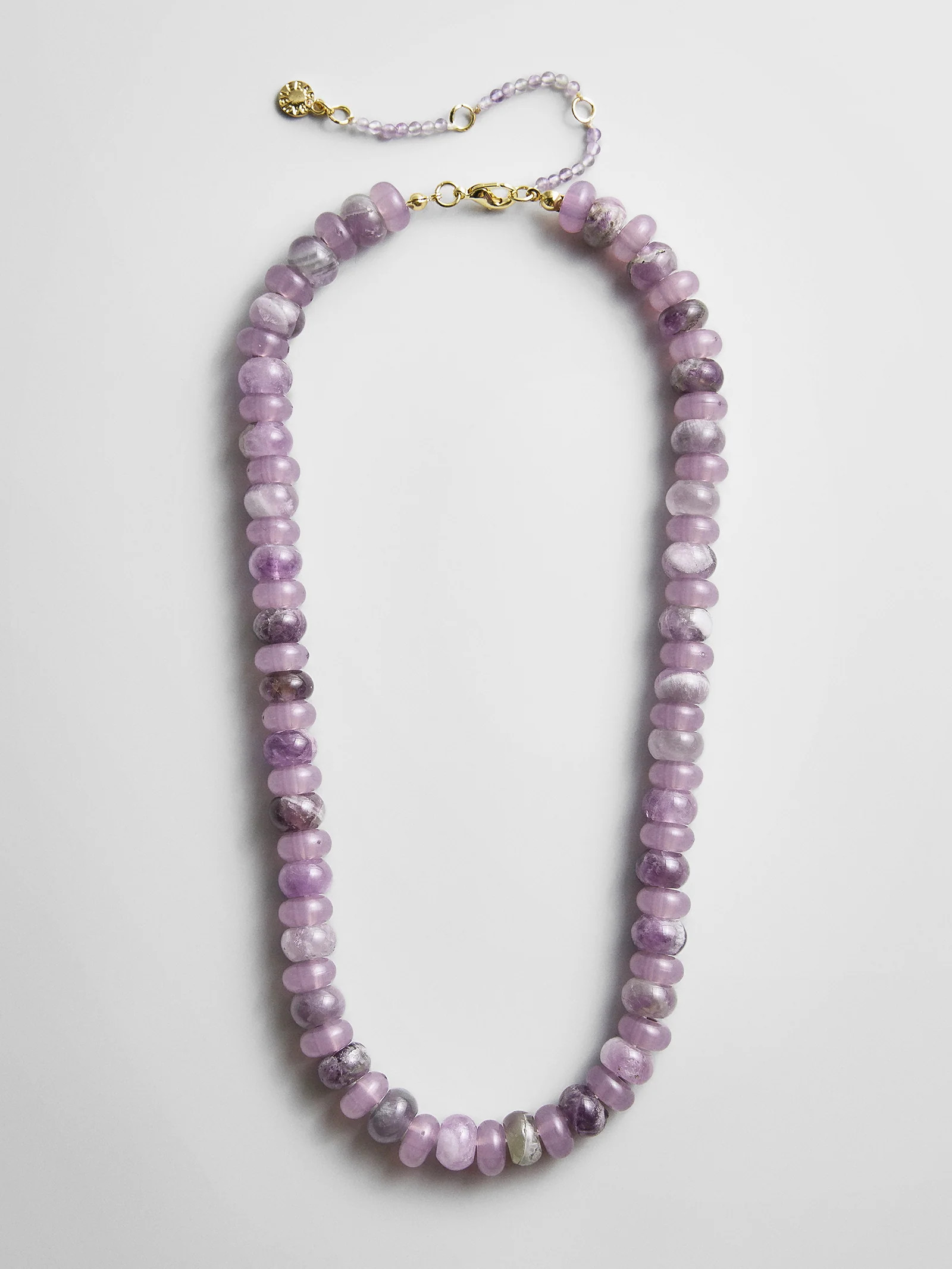 Joyce Semi-Precious Beaded Necklace - Light Amethyst | BaubleBar