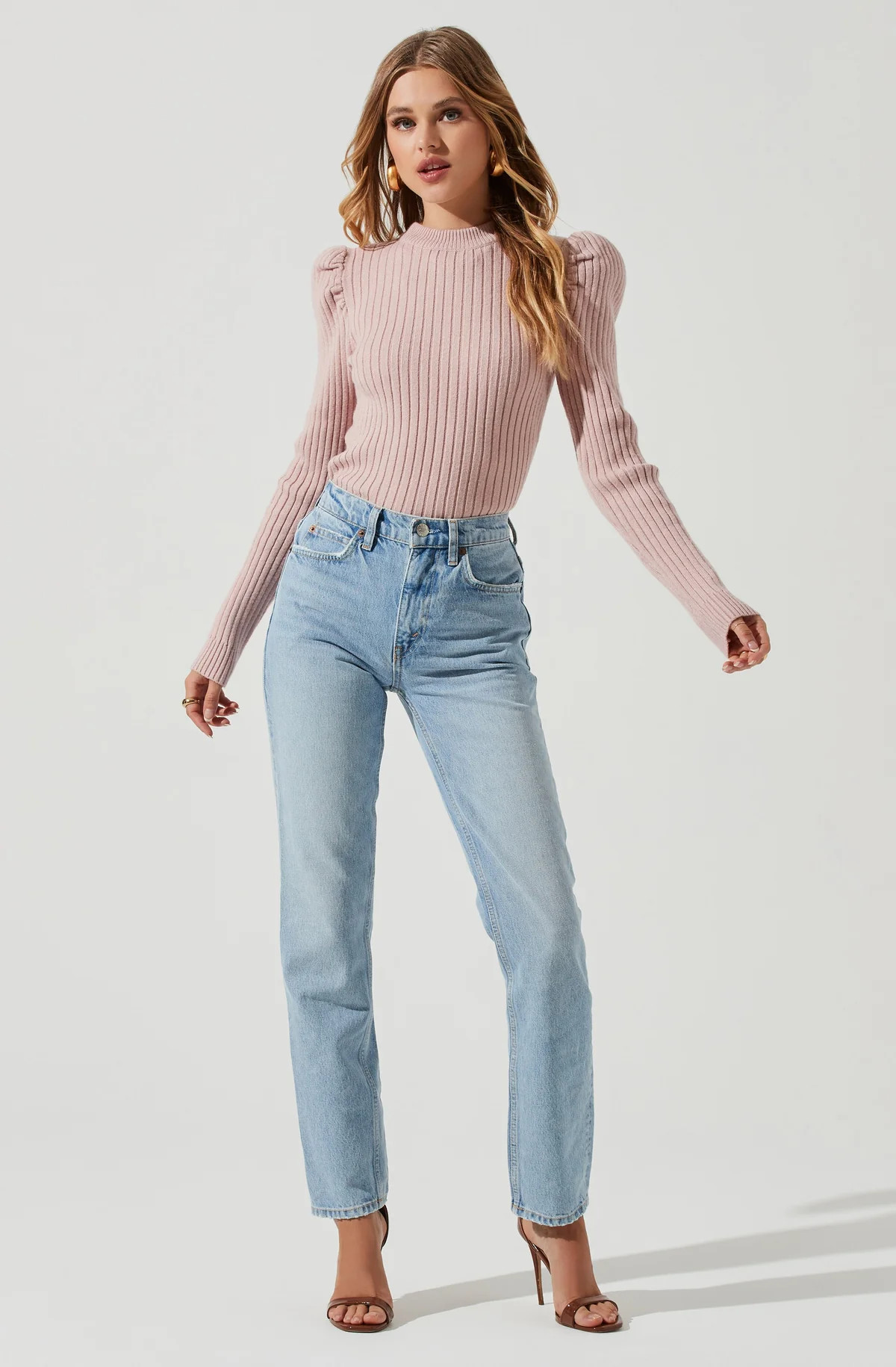 Back Cutout Long Sleeve Sweater | ASTR The Label (US)