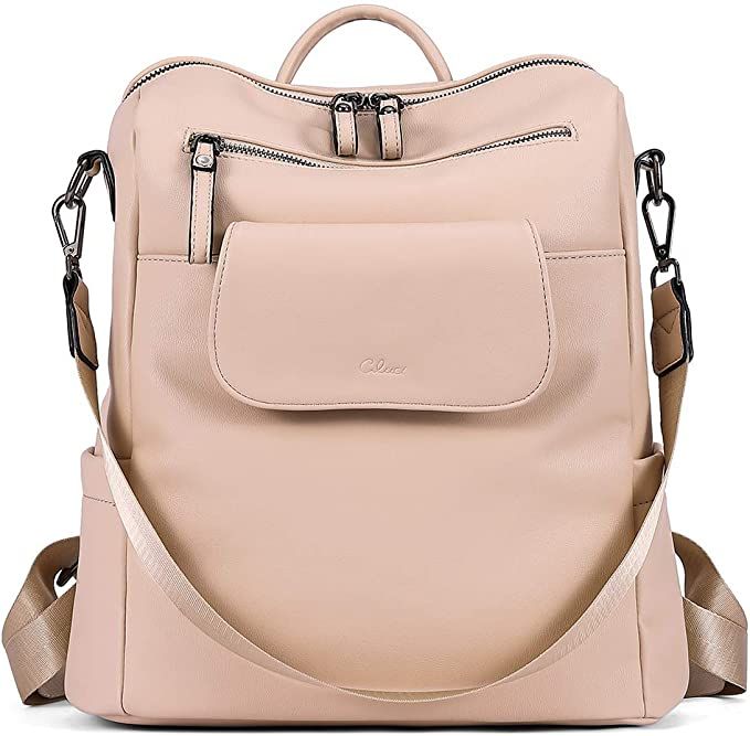 CLUCI Backpack Purse for Women Fashion Vegan Leather Travel Large Convertible Designer Ladies Sho... | Amazon (US)