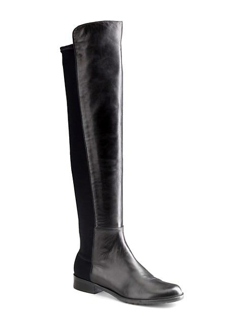 5050 Over-The-Knee Stretch-Leather Boots | Saks Fifth Avenue