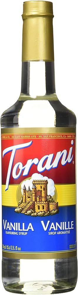 Torani Vanilla Coffee Syrups, 0.75 L | Amazon (CA)