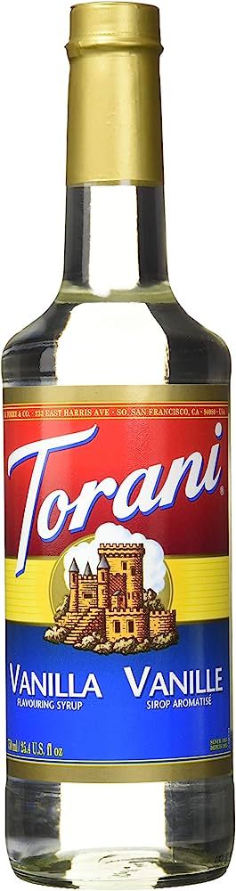 Torani Vanilla Coffee Syrups, 0.75 L | Amazon (CA)