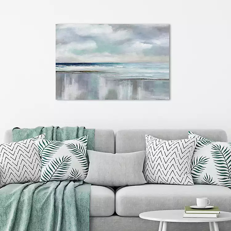 Cyan Ocean Sunrise Canvas Art Print | Kirkland's Home