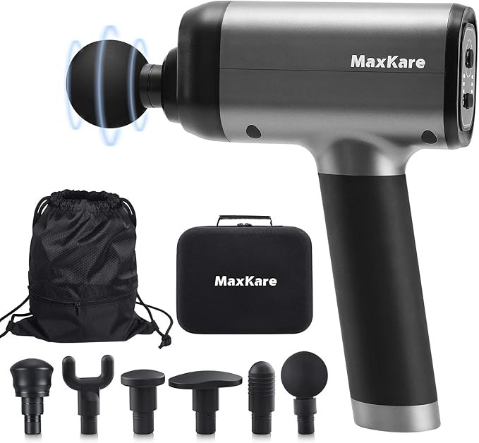 MaxKare Massage Gun with Percussion Massage for Athletes Deep Tissue Muscle Massager with 6 Inter... | Amazon (US)