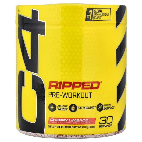 C4 / Cellucor, Ripped®, Pre-Workout, Cherry Limeade, 6 oz (171 g) | iHerb