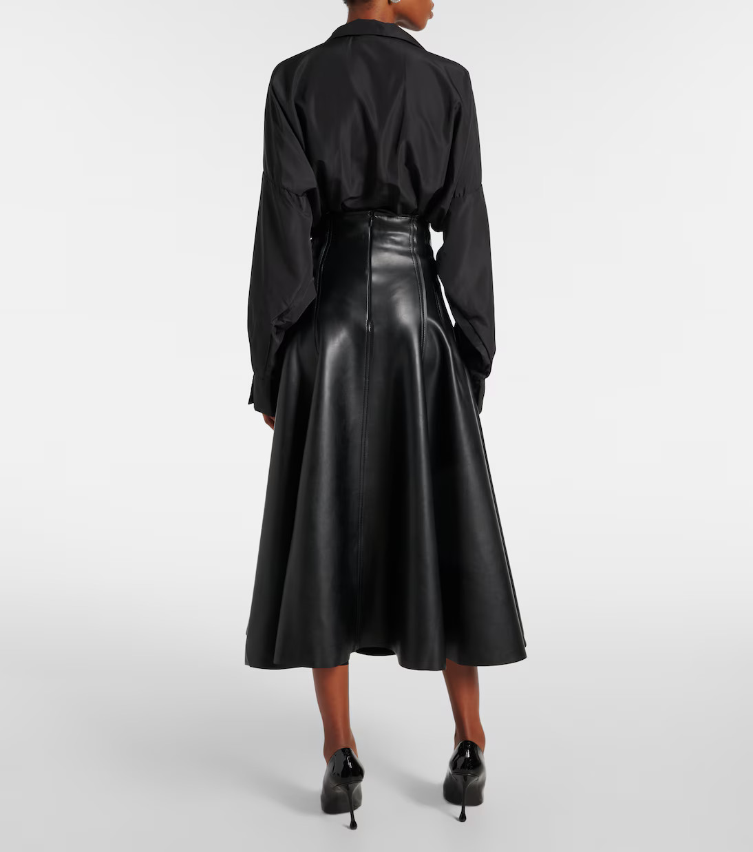 Grace faux leather midi skirt | Mytheresa (US/CA)