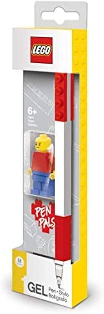 IQ LEGO Stationery Gel Pen with Minifigure - Red (52602), Ages 6 and up, 1 Gel Pen | Amazon (US)