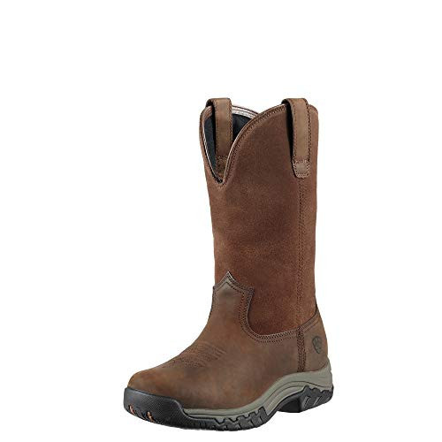 Ariat Terrain Pull-On Waterproof Boots - Women’s Western Leather Work Boot | Amazon (US)