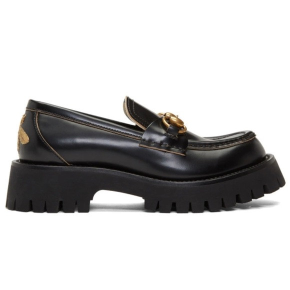 Gucci Harald Horsebit Leather Lug Sole Loafers Black Women’s EU 34/US 4 | Poshmark