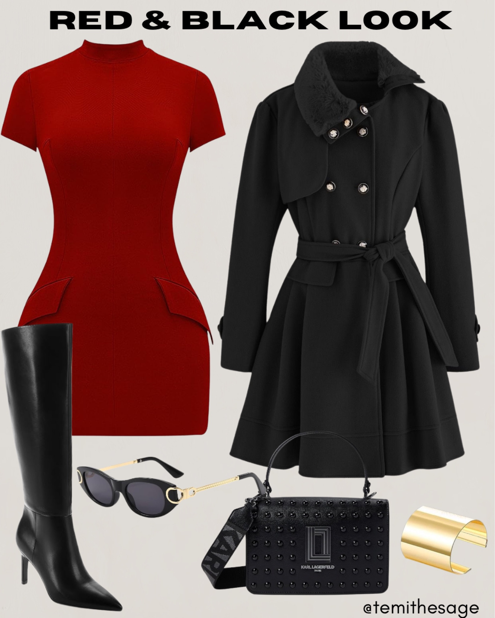 Bold, romantic, and timeless! ❤️🖤 
Perfect for date night or a chic outing. #ValentineStyle #WinterOutfit

#LTKSeasonal #LTKFindsUnder50 #LTKStyleTip