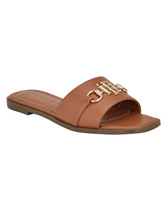 Women's Pipper Logo Flat Slide Sandals | Macy's