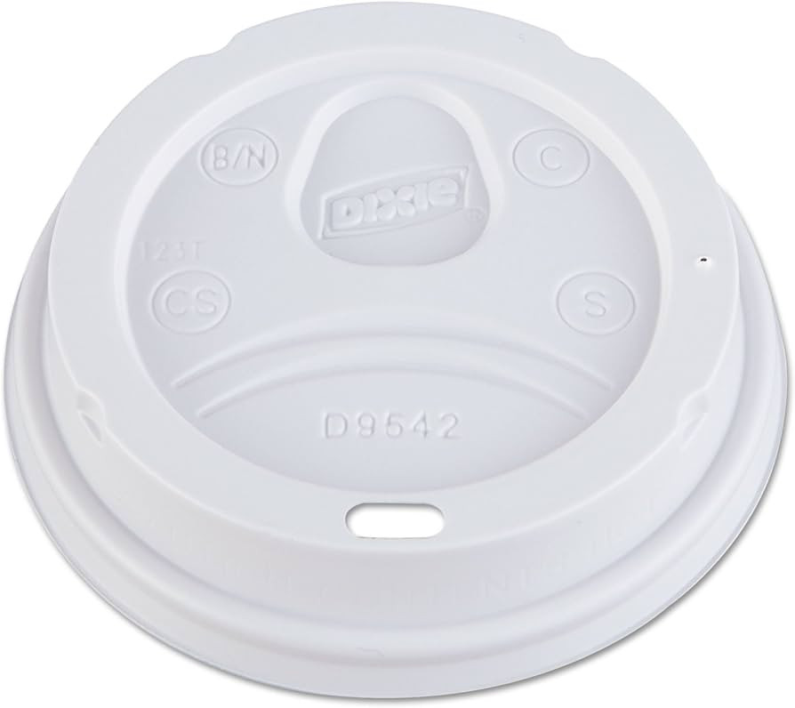 Georgia-Pacific Dixie 10 oz. to 16 oz. Dome Hot Coffee Cup Lids by GP PRO (Georgia-Pacific), Whit... | Amazon (US)