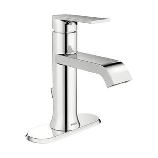 Genta Single Hole Single-Handle Bathroom Faucet in Chrome | The Home Depot